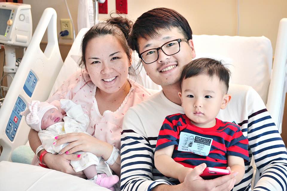 Family picture of the new born baby