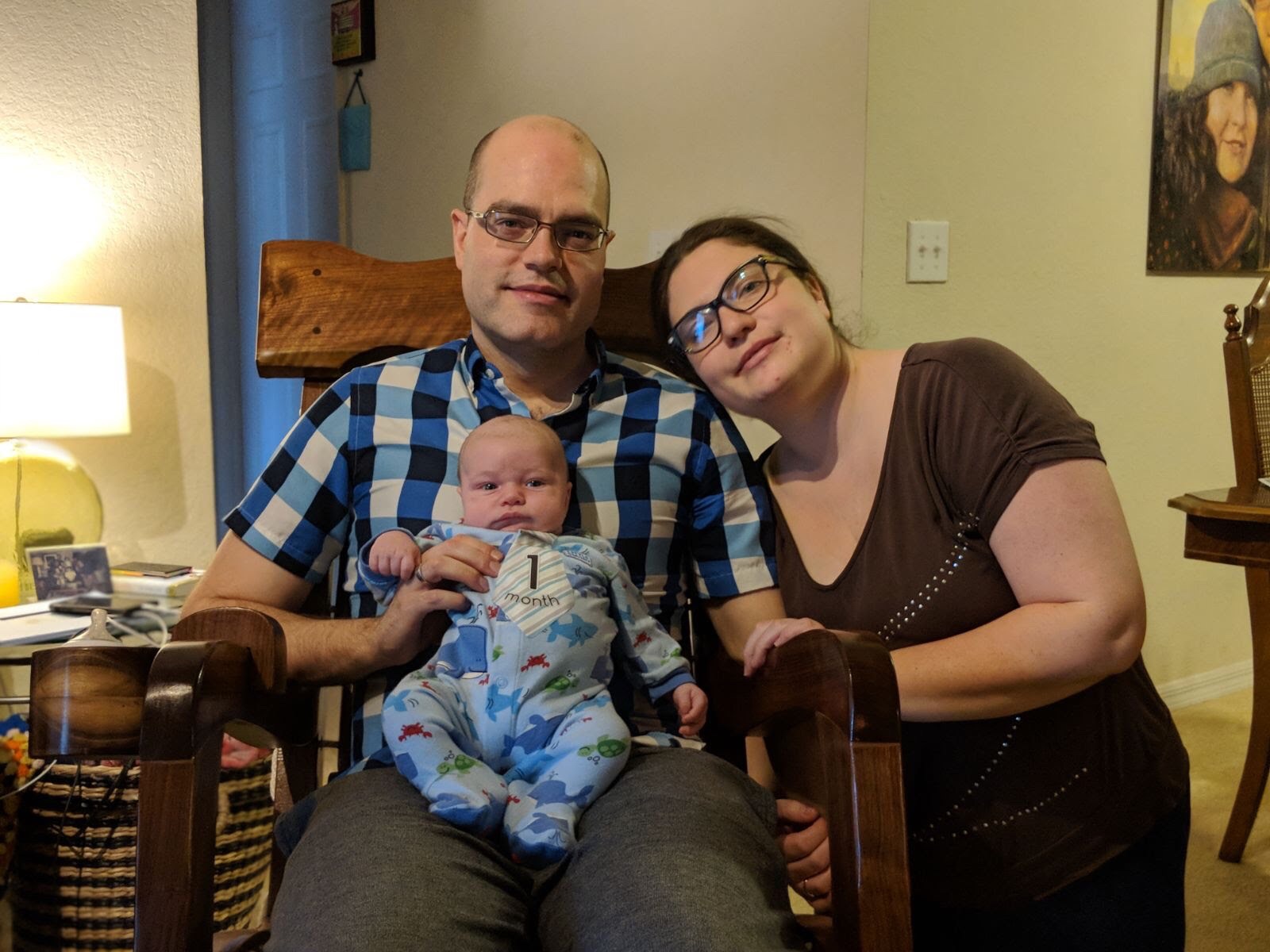 Family picture of the new born baby