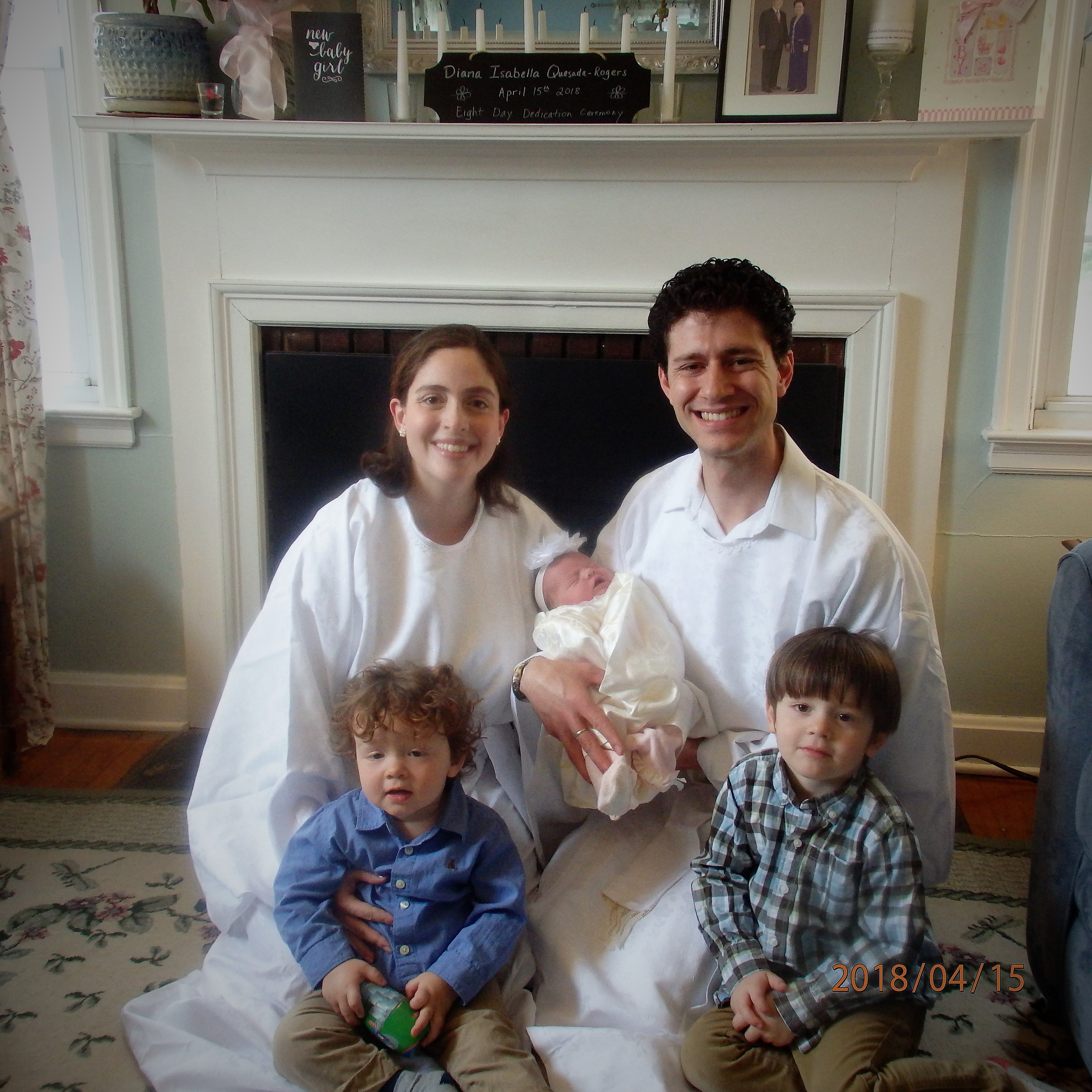 Family picture of the new born baby