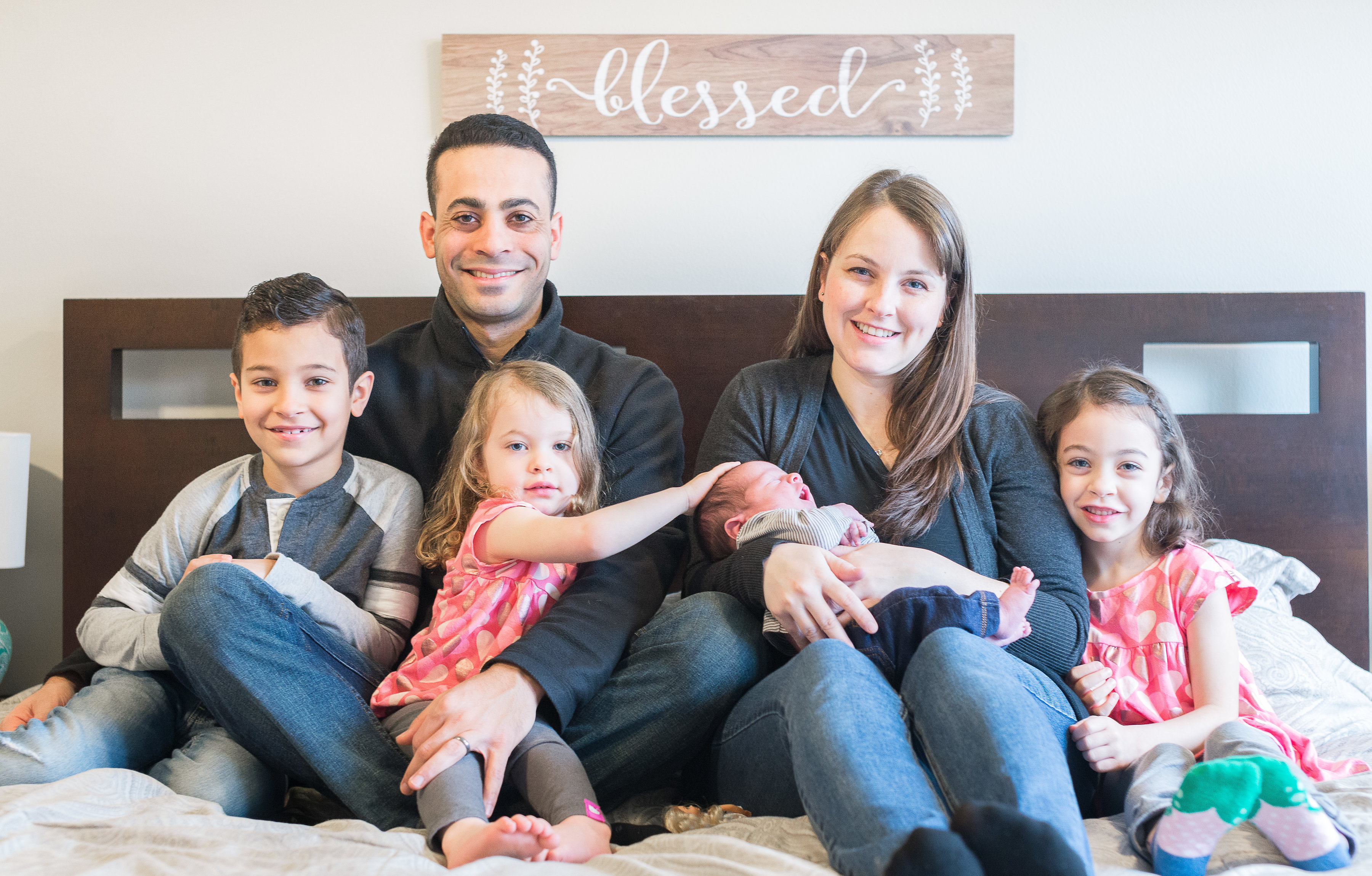 Family picture of the new born baby