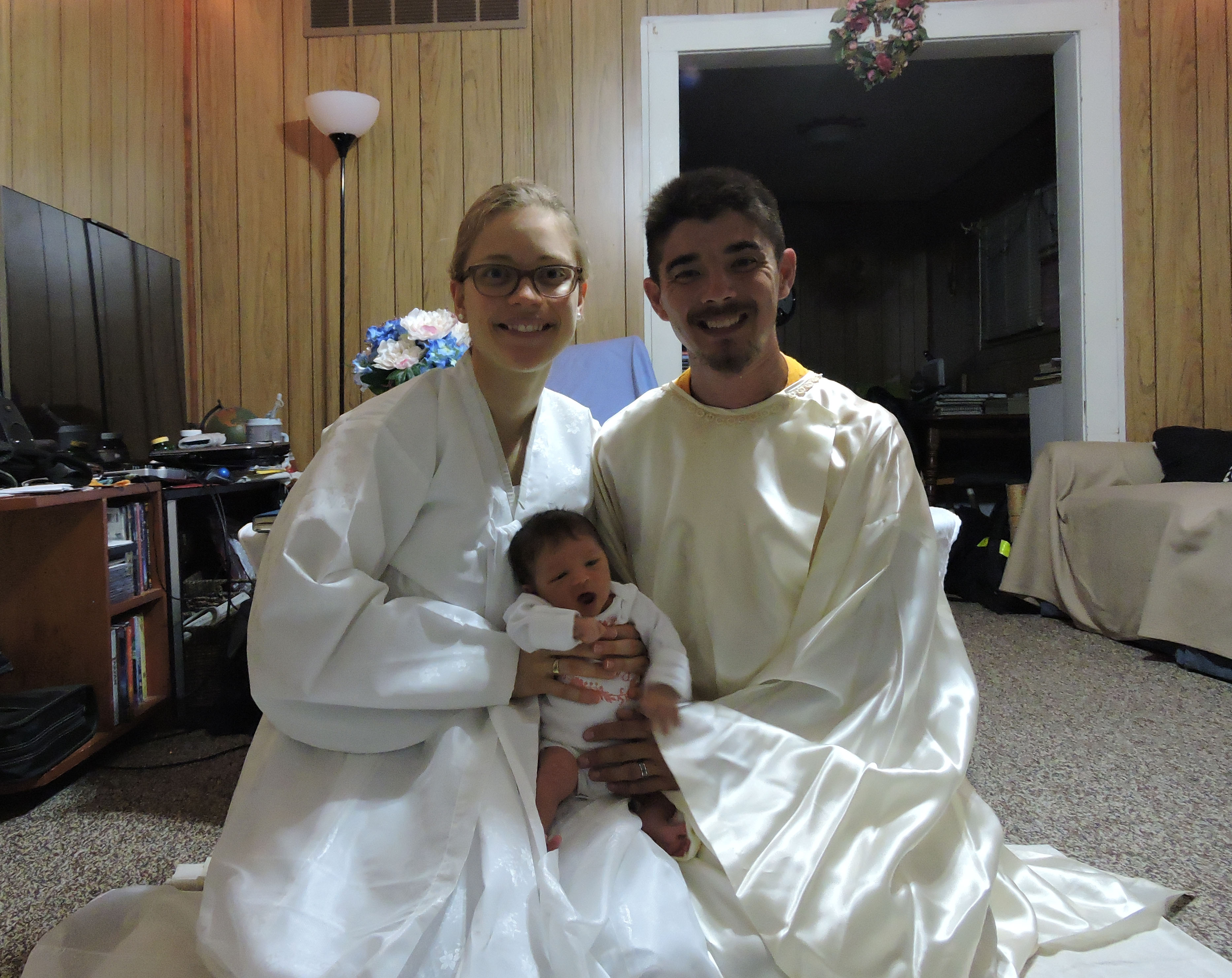 Family picture of the new born baby